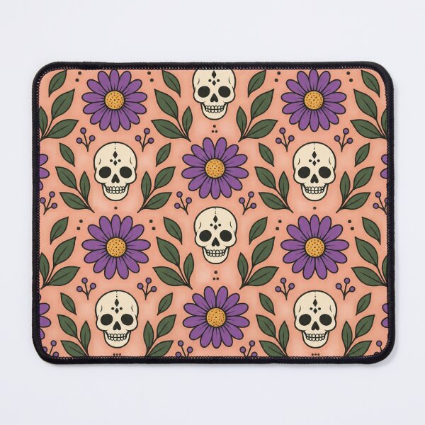 Item preview, Daisies And Tiny Skulls Repeating Pattern designed and sold by S06PMarketing.