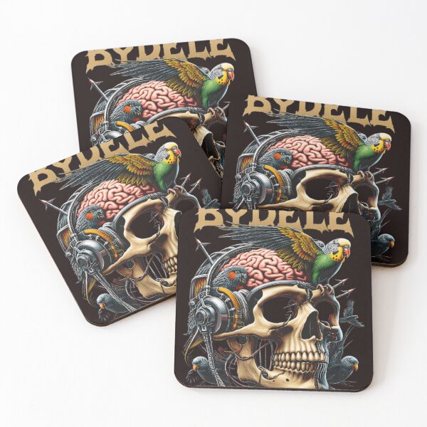 Item preview, BUDGIE Crash Course Brain Surgery Skull Bird Art designed and sold by findOutDraw.