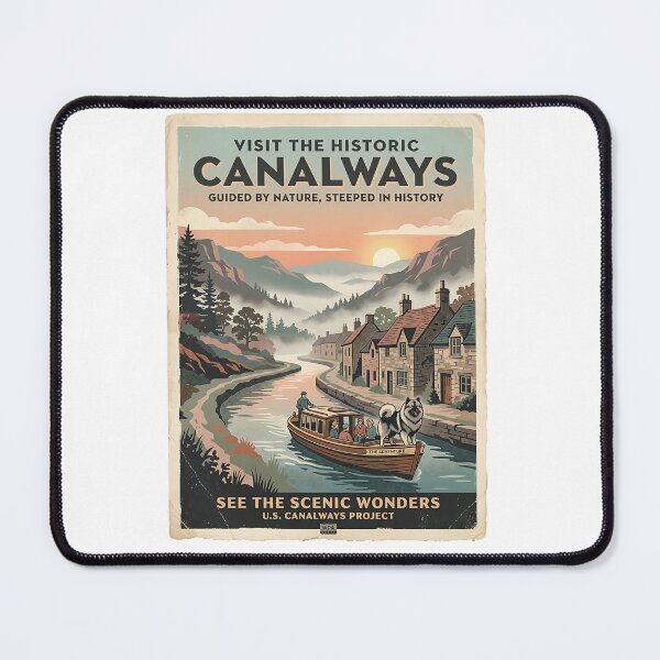 Item preview, Keeshond Canal Boat Guide designed and sold by PictoVibe.