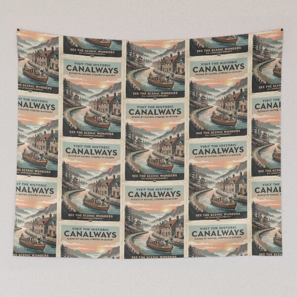 Item preview, Keeshond Canal Boat Guide designed and sold by PictoVibe.
