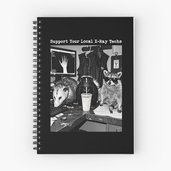 Item preview, Support Your Local X-Ray Techs Raccoon designed and sold by SamWoodrt.