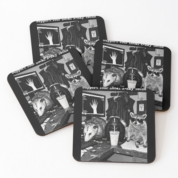 Item preview, Support Your Local X-Ray Techs Raccoon designed and sold by SamWoodrt.