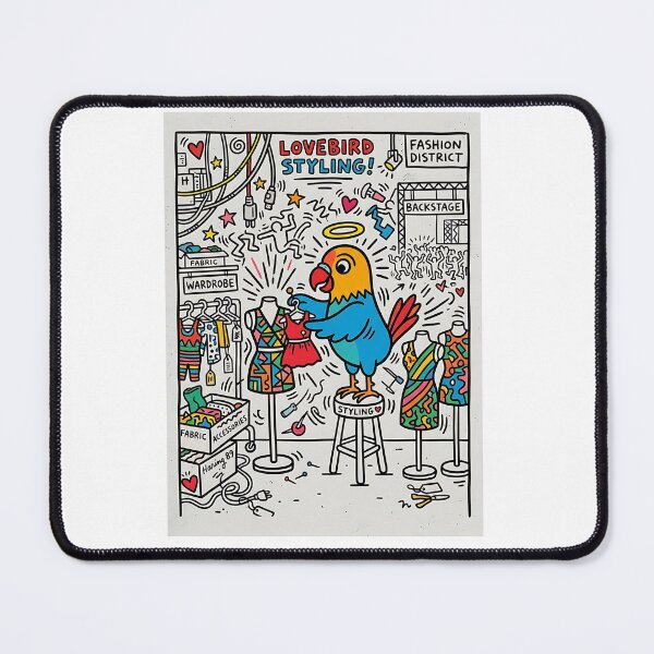 Item preview, Lovebird Backstage Stylist designed and sold by PictoVibe.
