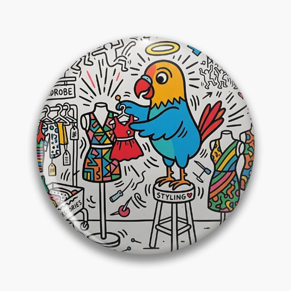 Item preview, Lovebird Backstage Stylist designed and sold by PictoVibe.