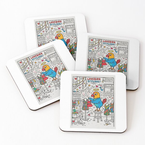 Item preview, Lovebird Backstage Stylist designed and sold by PictoVibe.