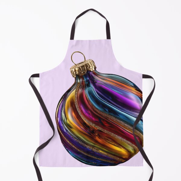 Item preview, Vibrant Colorful Swirl Glass Christmas Ornament designed and sold by colorful-white.
