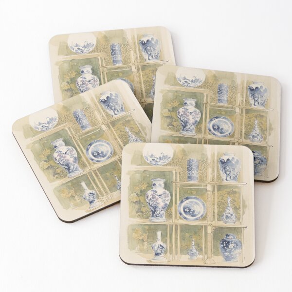 Item preview, Chinoiserie Blue White Vase Cabinet designed and sold by Fani*.
