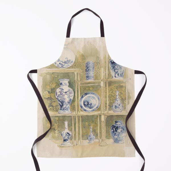 Item preview, Chinoiserie Blue White Vase Cabinet designed and sold by Fani*.