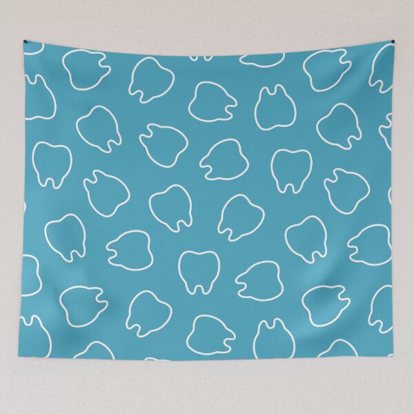 Item preview, Minimal Tooth Outline Dental Pattern designed and sold by OEKAKIYASAN.