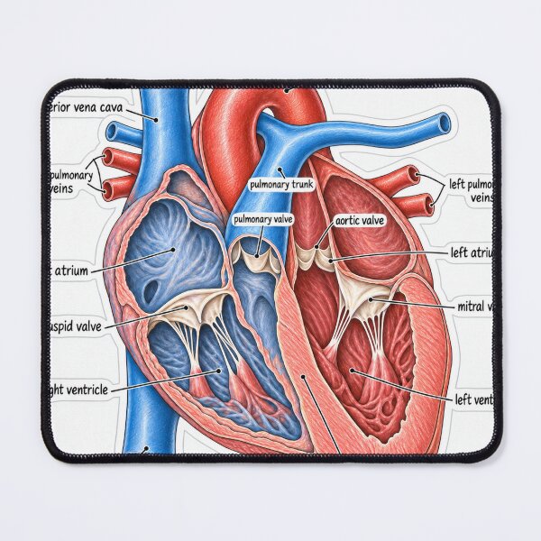 Item preview, Anatomy Heart Chambers Physical Therapy Sticker designed and sold by isokinetic.