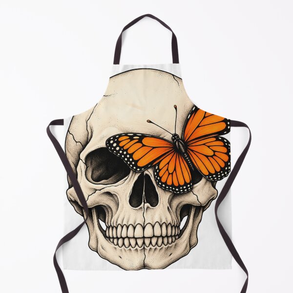 Item preview, Skull With A Butterfly Eye Graphic designed and sold by S06PMarketing.