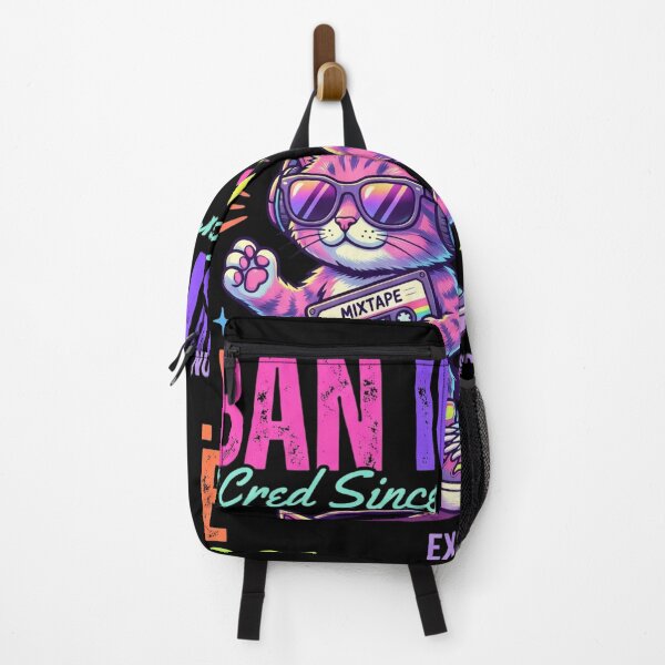 Item preview, Urban Icon Synthwave Cat - Retro Neon Mixtape designed and sold by rich-moda.