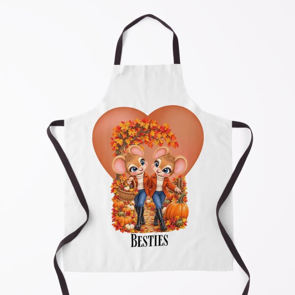 Item preview, Besties Cute Autumn Mice Pumpkin Patch designed and sold by Stone and Sage Prints.