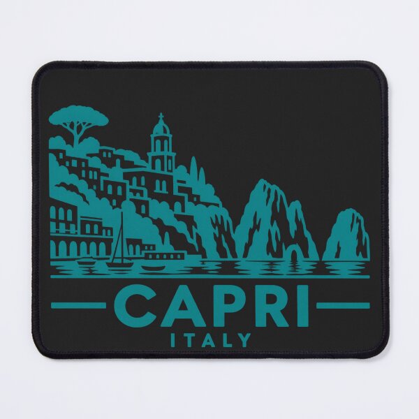 Item preview, Capri Italy Line Art Travel Poster designed and sold by CMYKStudio.