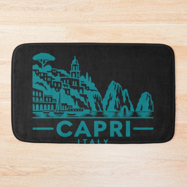 Item preview, Capri Italy Line Art Travel Poster designed and sold by CMYKStudio.