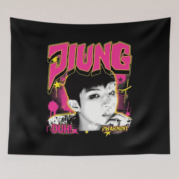 Item preview, JIUNG P1HARMONY Retro K-Pop Fan Tee designed and sold by Claudia5010088.