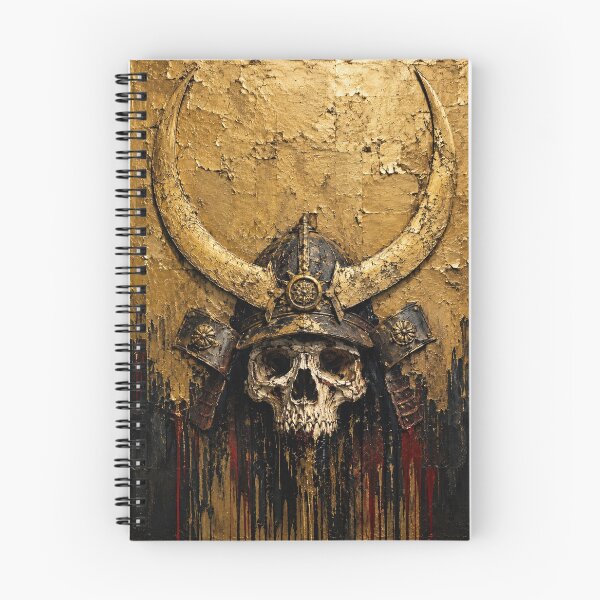Item preview, Gold Crescent Samurai Helmet and Skull designed and sold by MouradStudio.