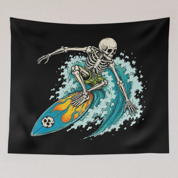 Item preview, Skeleton Surfer Retro designed and sold by CheyanneBlake.
