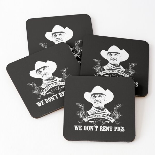 Item preview, Augustus McCrae We Don't Rent Pigs Western Art designed and sold by CoconutBoys.