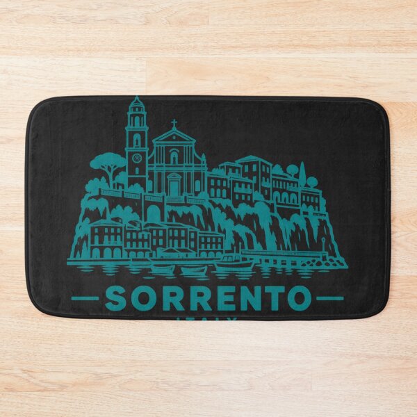 Item preview, Sorrento Italy Line Art Skyline Poster designed and sold by CMYKStudio.