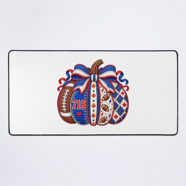 Item preview, Buffalo 716 Football Coquette Pumpkin Red White Blue Fall designed and sold by YAWO-PAE.