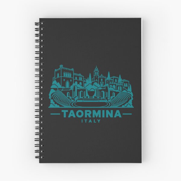 Item preview, Taormina Sicily Italy Line Art Landmark Poster designed and sold by CMYKStudio.