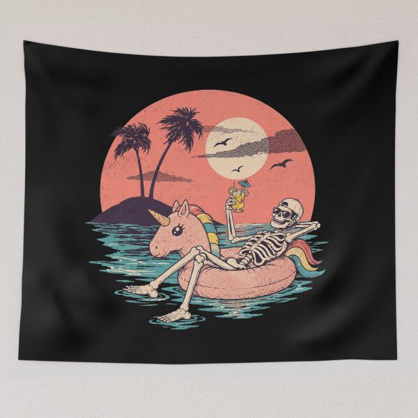 Item preview, Beach Skeleton Unicorn designed and sold by CheyanneBlake.