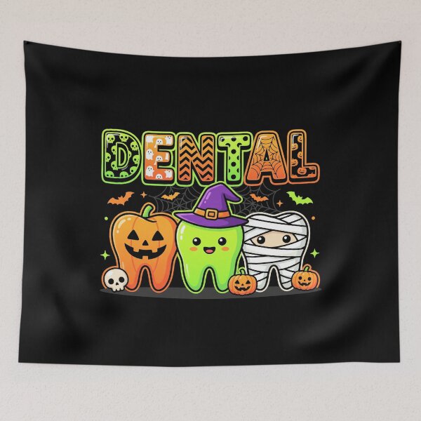 Item preview, Dental Spooky Season Cute Halloween Teeth designed and sold by MizoX7.