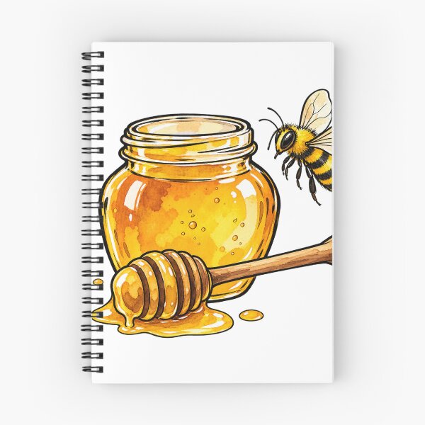Item preview, Hand Drawn Honey Jar And Bee designed and sold by S06PMarketing.