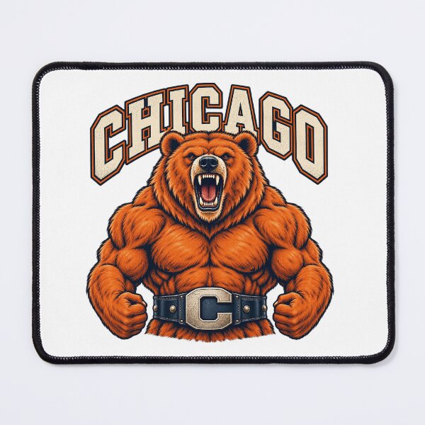 Item preview, Chicago Muscular Bear Roaring Monster Of The Midway Graphic designed and sold by YAWO-PAE.
