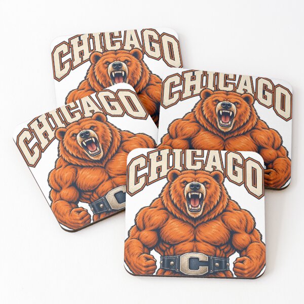 Item preview, Chicago Muscular Bear Roaring Monster Of The Midway Graphic designed and sold by YAWO-PAE.