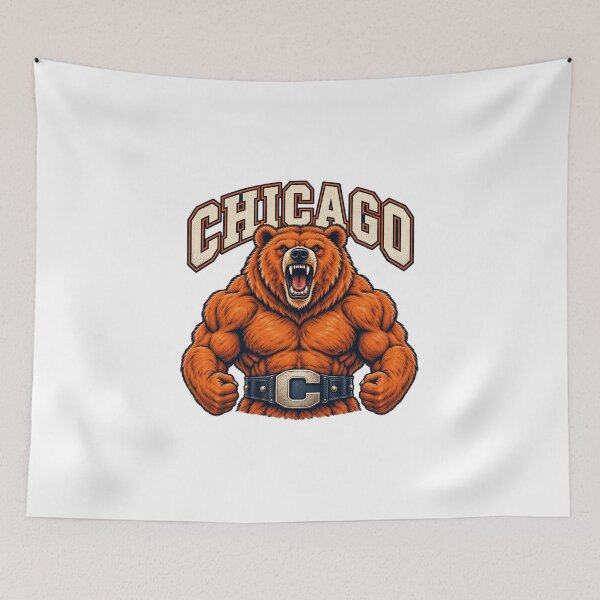 Item preview, Chicago Muscular Bear Roaring Monster Of The Midway Graphic designed and sold by YAWO-PAE.