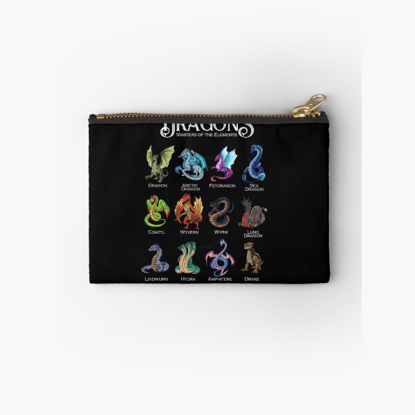 Item preview, Dragon Types Masters of the Elements Fantasy Creature Chart designed and sold by Ostericaimusa.