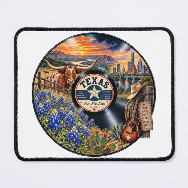 Item preview, Texas Vinyl Record designed and sold by Whimspired By Paxx.