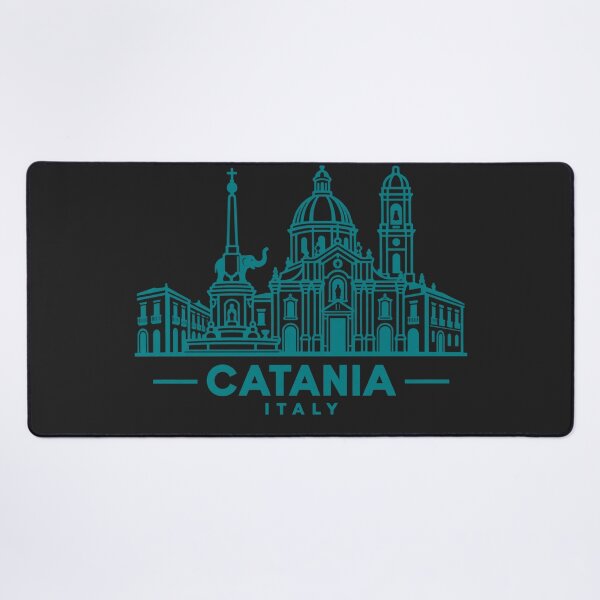 Item preview, Catania Sicily Italy Line Art Skyline Poster designed and sold by CMYKStudio.