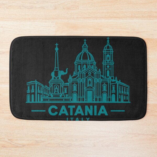 Item preview, Catania Sicily Italy Line Art Skyline Poster designed and sold by CMYKStudio.