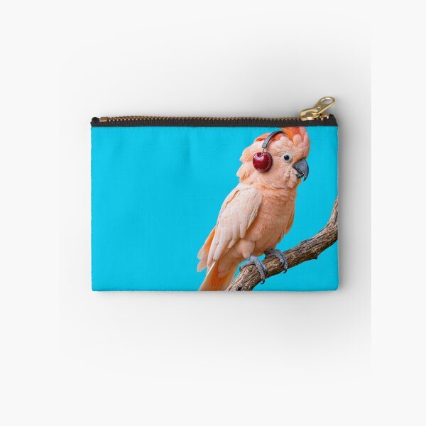 Item preview, Cute Pink Cockatoo Cacatua Moluccensis with Cherry Fruit Headphones designed and sold by Sulco Design.