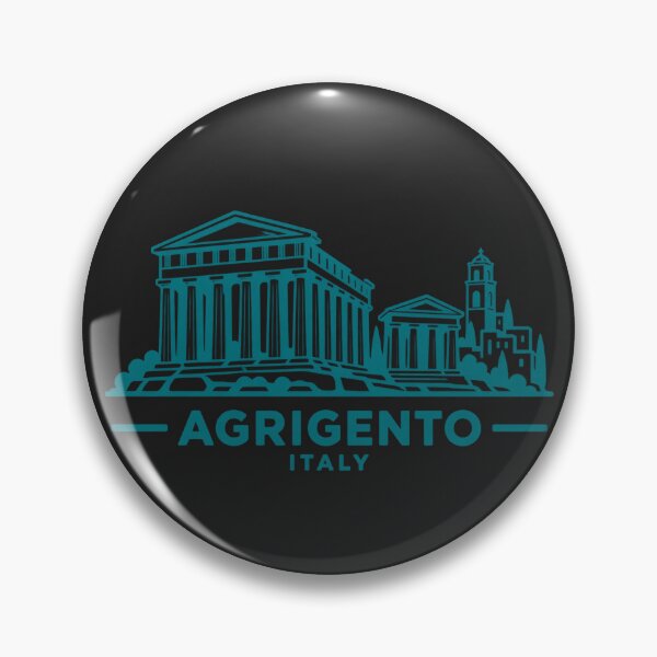 Item preview, Agrigento Sicily Italy Line Art Landmark Poster designed and sold by CMYKStudio.