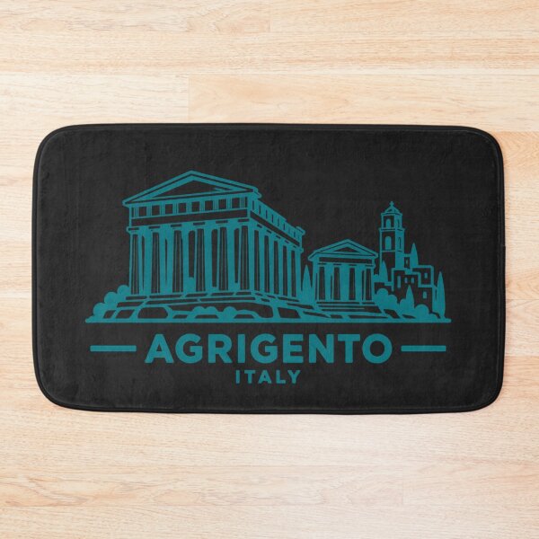 Item preview, Agrigento Sicily Italy Line Art Landmark Poster designed and sold by CMYKStudio.