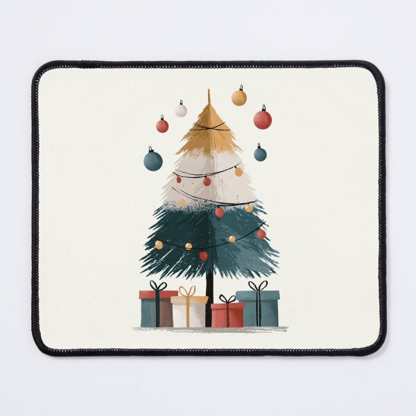 Item preview, Cozy Rustic Christmas Tree and Presents Illustration designed and sold by colorful-white.