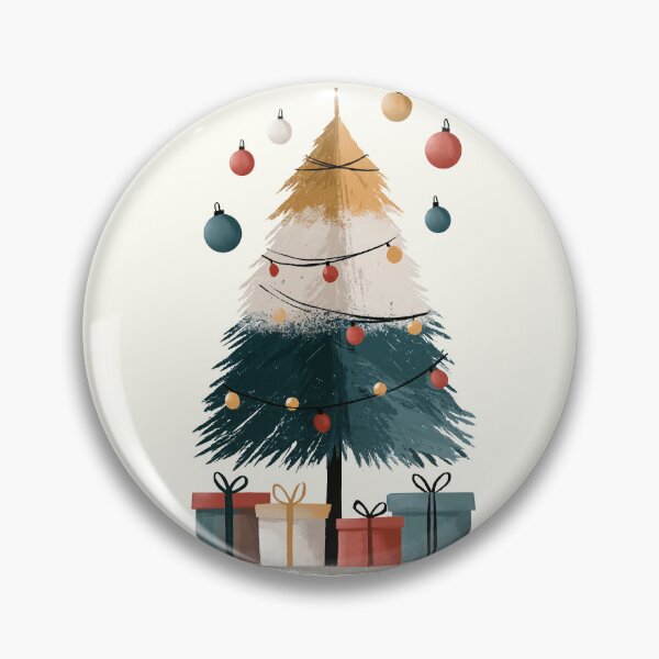 Item preview, Cozy Rustic Christmas Tree and Presents Illustration designed and sold by colorful-white.
