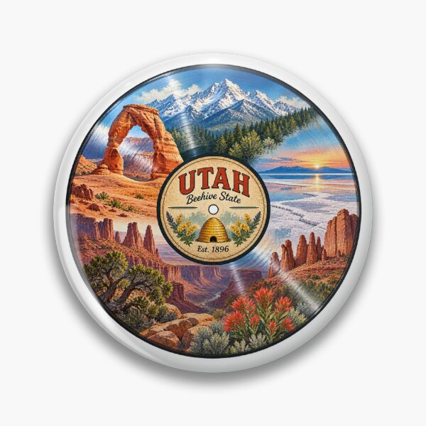 Item preview, Utah Vinyl Record designed and sold by Whimspired By Paxx.