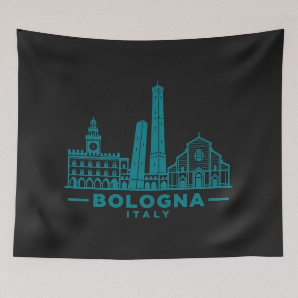 Item preview, Bologna Italy Line Art Skyline Poster designed and sold by CMYKStudio.