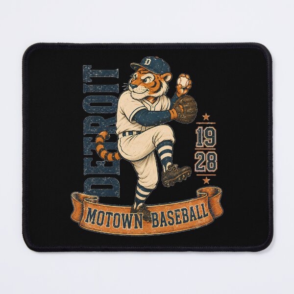 Item preview, Detroit Motown Baseball Tiger Mascot Baseball designed and sold by abdul1308.