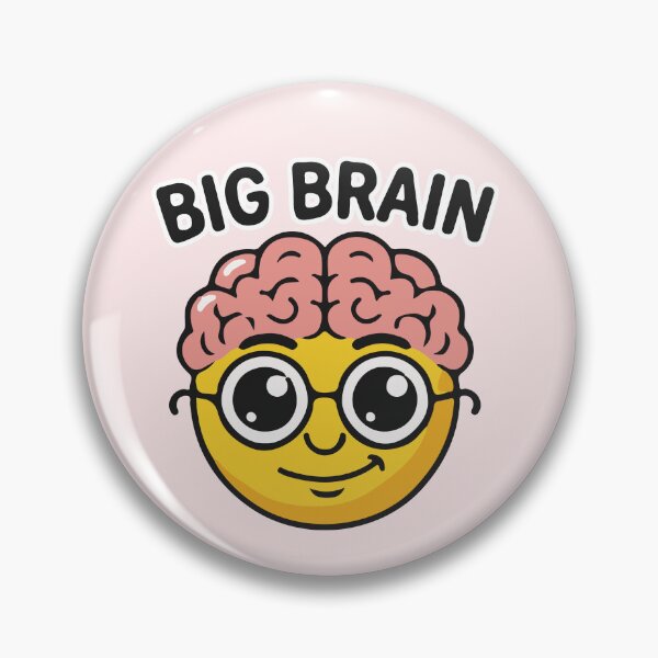 Item preview, Emote Emoji Big Brain Big Brain designed and sold by Innovartxt.