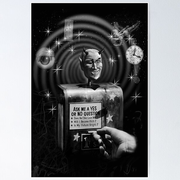 Item preview, Vintage Sci-Fi Devil Fortune Machine retro television designed and sold by monstermangraphic.