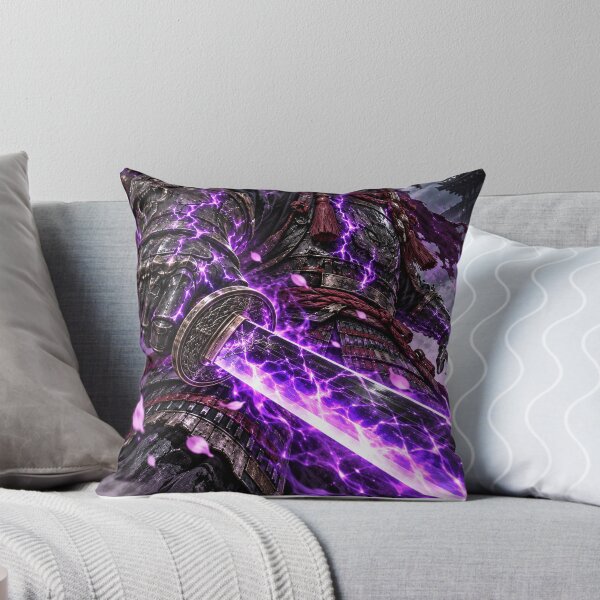 Item preview, Purple Lightning Samurai with Cherry Blossoms designed and sold by MouradStudio.