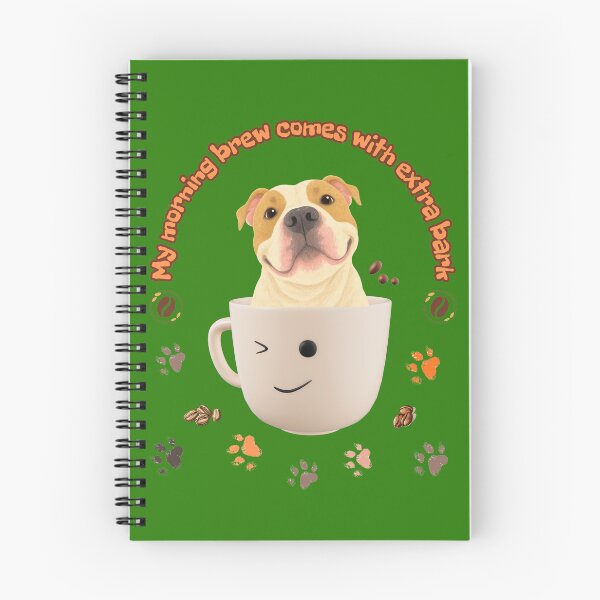 Item preview, My Morning Brew Comes With Extra Bark – Cute Coffee and Dog Lover Art designed and sold by Evelashop.