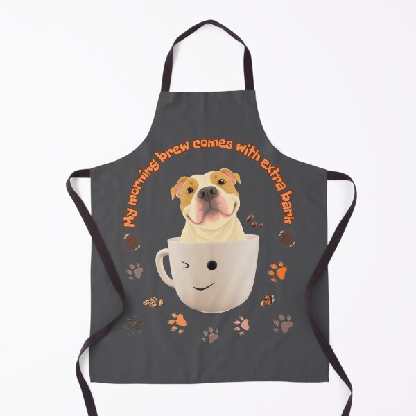 Item preview, My Morning Brew Comes With Extra Bark – Cute Coffee and Dog Lover Art designed and sold by Evelashop.