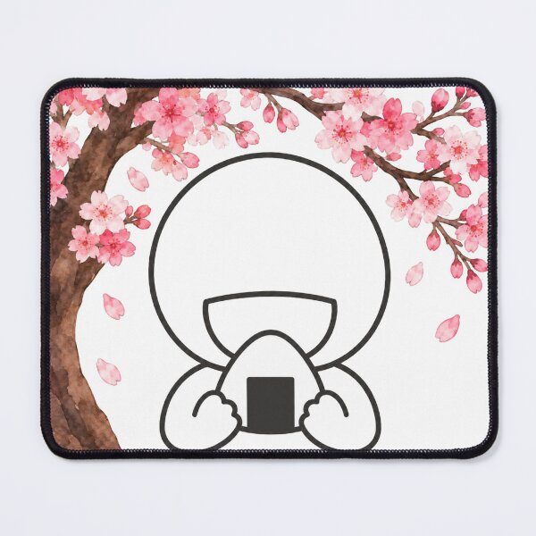 Item preview, Onigiri Rice Ball under Sakura Cherry Blossom - Hanami Picnic Pictogram designed and sold by japan-picto.